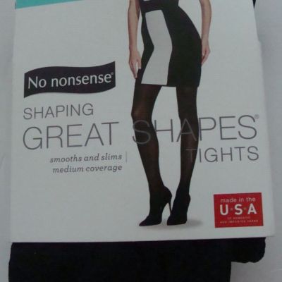 NIP No Nonsense Fashion Great Shapes Tights QQT Black Size XL 1 Pr